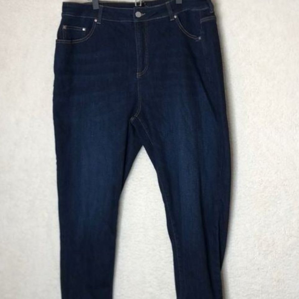 NWT Universal Standard Womens Blue Denim Jeans Joni 27" high Rise 16 PLUS SIZE